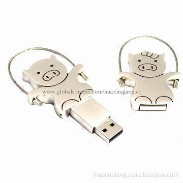 USB Flash Drive with Metal Material, Logo Design, 128MB to 64GB Capacity, USB2.0/3.0